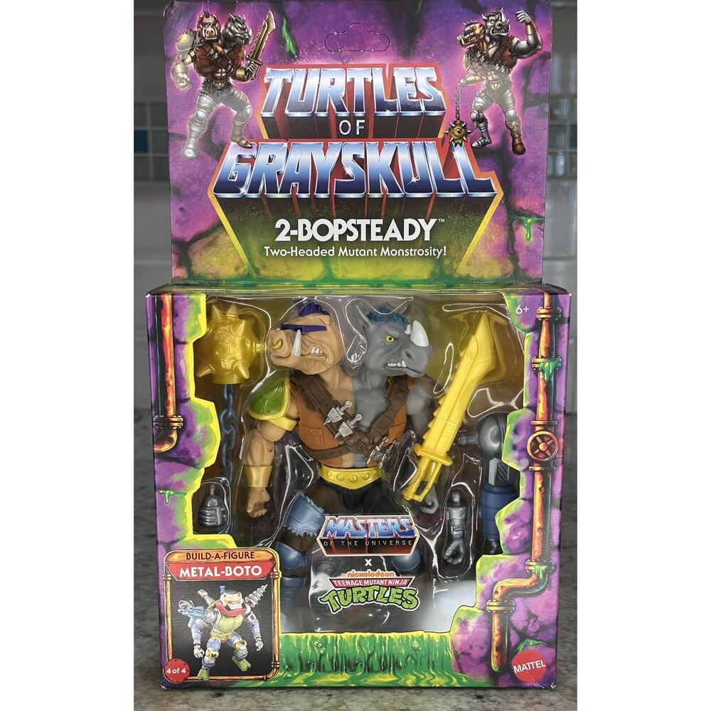 MOTU Masters x TMNT Turtles of Grayskull 2 Bopsteady Mattel Action Figure New - Picture 1 of 6